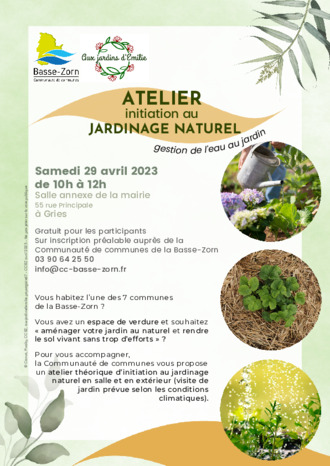 Atelier initiation au jardinage naturel 