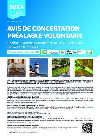 Avis de concertation publique