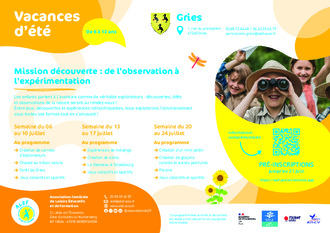 Inscription périscolaire - Vacances d'été