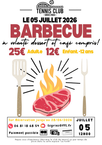 Barbecue du Tennis Club de Gries