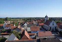 Eglise vue du haut - Gries